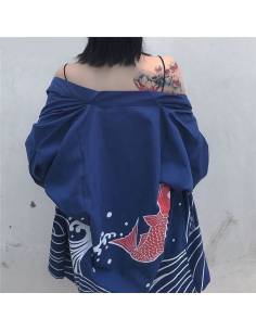 Yukata japonais plage