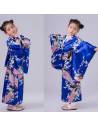 Kimono Japonais Enfant Bleu