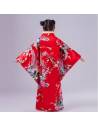 Kimono Japonais Enfant Rouge